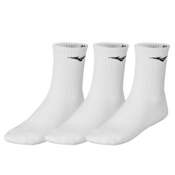 Mizuno TRAINING 3P SOCKS, moške tekaške nogavice, bela