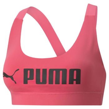 Puma MID IMPACT FIT BRA, ženski športni nedrček, roza
