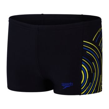 Speedo PLMT PRNT ASHT JM, kopalke o.box, črna