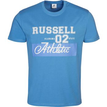 Russell Athletic 02-S/S CREWNECK TEE SHIRT, maja m.kr, modra