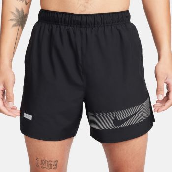 Nike M NK CHALLENGER 5BF SHRT FLASH, moške kratke tekaške hlače, črna