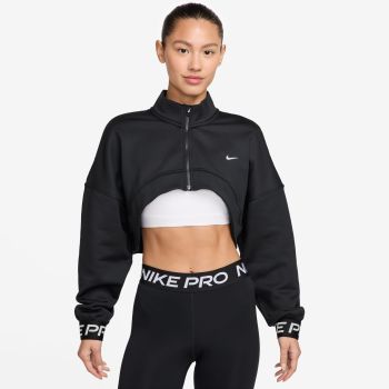 Nike W NP CAPSULE FLEECE TOP, maja, črna