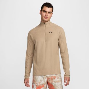 Nike M NK DF TRAIL MIDLAYER HZ, puli m.tek zip, bež