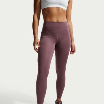 Nike W NK DF SWIFT HR 7/8 TIGHT, ženske tekaške 7/8 pajke, vijolična