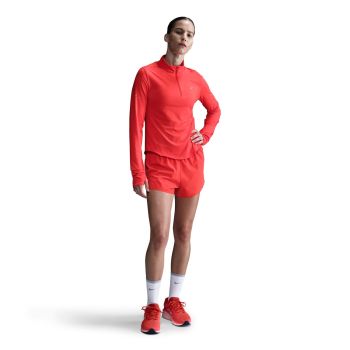 Nike W NK SWIFT DF UV HZ TOP, puli ž.tek zip, rdeča