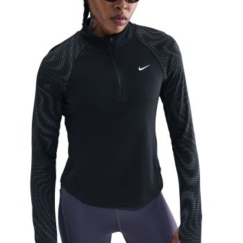 Nike W NK TEMPO DF FLSH HZ, ženska tekaška majica, črna
