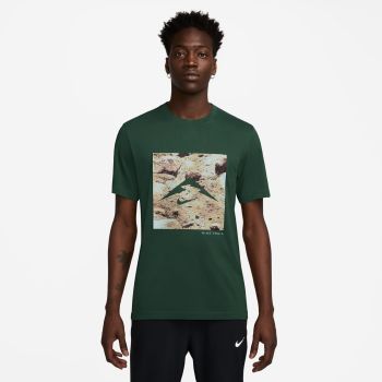 Nike M NK DF TEE TRAIL ENERGY, moška tekaška majica, zelena