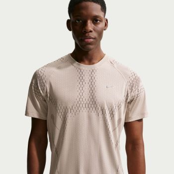 Nike M NK DFADV STRIDE NVLTY SS TOP, moška tekaška majica, bež