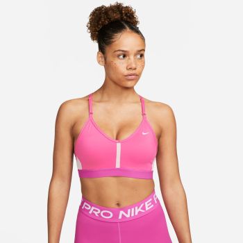 Nike W NK INDY V-NECK BRA, ženski športni nedrček, roza