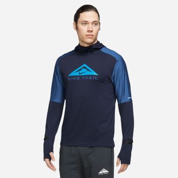 Nike M NK DF TRAIL HOODIE GX, moška tekaška majica, modra