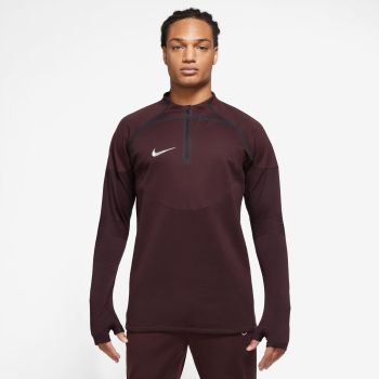 Nike M NK TFADV STRK WW DRIL TOP, puli m.nog zip, rdeča