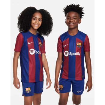 Nike FCB Y NK DF STAD JSY SS HM, dres o.kr nog klub, modra