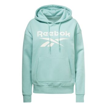 Reebok RI BL FLEECE HOODY, ženski pulover, modra