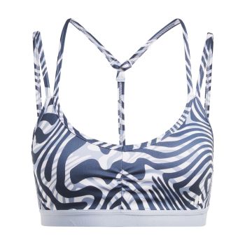 adidas YGA ESS LS AOP, ženski športni nedrček, modra