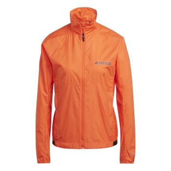 adidas W MT WIND JACKE, ženska pohodna jakna, oranžna