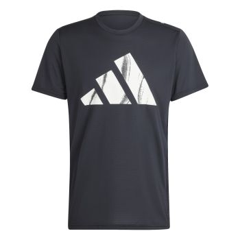 Adidas RUN IT BOS TEE, moška tekaška majica, črna