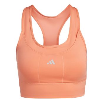 adidas RUN MS PKT BRA, ženski športni nedrček, oranžna