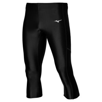 Mizuno CORE 3/4 TIGHT, moške tekaške pajke, črna