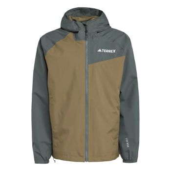 Adidas MULTI 2L RAIN J, moška pohodna jakna, zelena