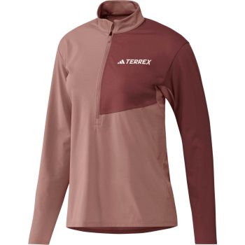 Adidas W MT HALFZ LS T, puli ž.poh zip, vijolična