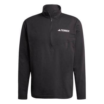 Adidas MT HALFZ LS TEE, puli m.poh zip, črna