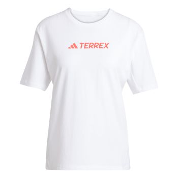 Adidas W TX LOGO TEE, maja ž.kr poh, bela