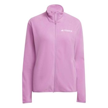 Adidas W MT ESS FZ FL, ženska pohodna jopa, roza