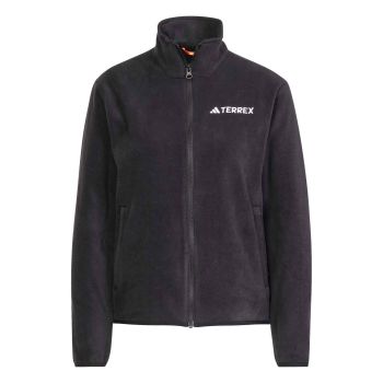 Adidas W MT ESS FZ FL, ženska pohodna jopa, črna