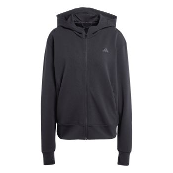 Adidas D4T FZ HOODIE, pulover ž.fit, črna