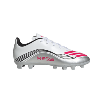 Adidas F50 MESSI CLUB FG/MG J, otroški nogometni čevlji, bela