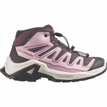 Salomon X ULTRA MID GTX J, otroški pohodni čevlji, roza
