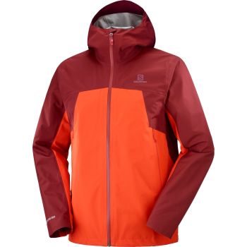 Salomon OUTLINE GTX 2.5L JKT M, moška pohodna jakna, rdeča
