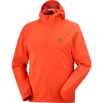 Salomon ESSENTIAL WP 2.5L JKT M, moška pohodna jakna, rdeča