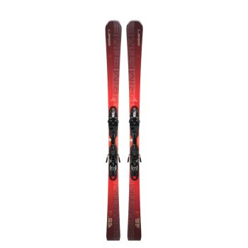 Elan PRIMETIME 55+ FUSION X + EMX 12.0 GW, set all round smuči, rdeča