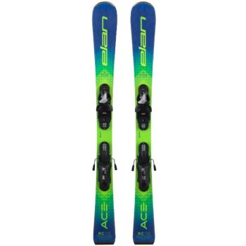 Elan RC ACE JRS + EL 7.5, set otroških race smuči, zelena