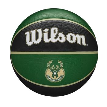Wilson NBA TEAM TRIBUTE BSKT MILWAUKEE BUCKS, košarkarska žoga, črna