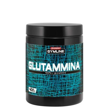 Enervit GYMLINE L-GLUTAMMINA 100% 400G, športna prehrana, črna