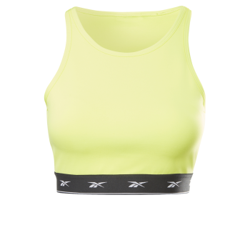 Reebok SH BEYOND THE SWEAT CROP, ženski športni nedrček, rumena