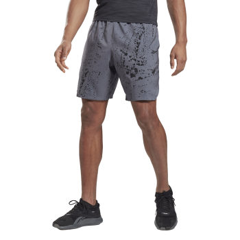 Reebok WOR AOP SHORT, moške fitnes hlače, siva