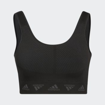 adidas AEROKNIT BRA, ženski športni nedrček, črna