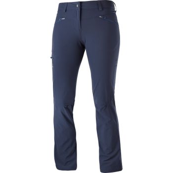 Salomon WAYFARER STRAIGHT PANT W, ženske pohodne hlače, modra