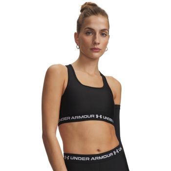 Under Armour CROSSBACK MID BRA, ženski športni nedrček, črna