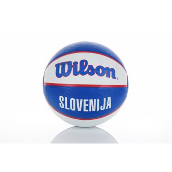 Wilson SENSATION SLOVENIJA SZ7, košarkarska žoga, bela