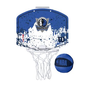 Wilson NBA TEAM MINI HOOP DALLAS MAVERICKS, košarkarska tabla z obročem, modra